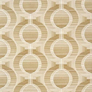 papier peint de 70 #1311L - mètre courant / geometric vintage papier peint, brown