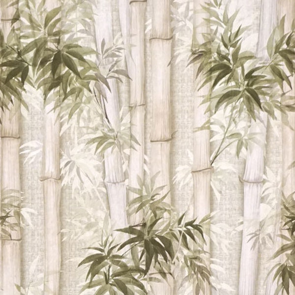 70s Japan bamboo wallpaper #0206D - Rolle / roll / vintage floral wallpaper 70s