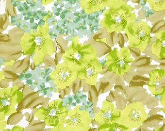 70s flower wallpaper #0929 - running meter or roll / vintage flower wallpaper