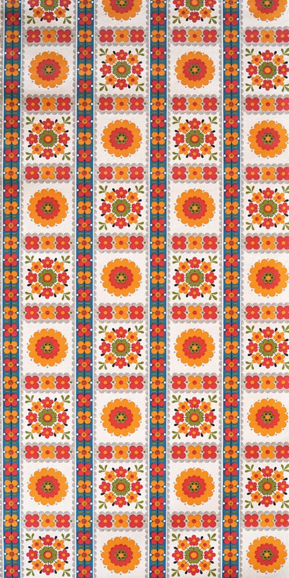 70er Küchen Tapete #1324 - laufender Meter o. Rolle / vintage german kitchen wallpaper