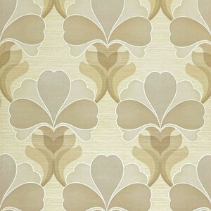70s wallpaper #0827 - running meter or roll / vintage geometric wallpaper from the 1970s
