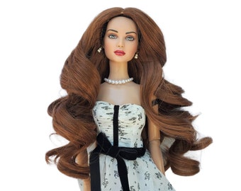 The Doll Wig Store size 5-6 ROXANNE in Dark Auburn