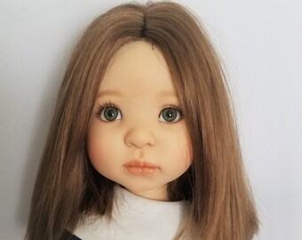 Cap Doll Wig Size 10-11 fits American Girl ++ Brown Full Adj Monique JUDY Lt