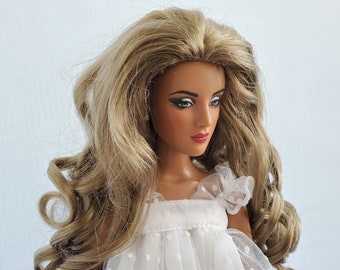 Doll Wig White Blonde Size 5/6" Fits Vintage and Modern Dolls