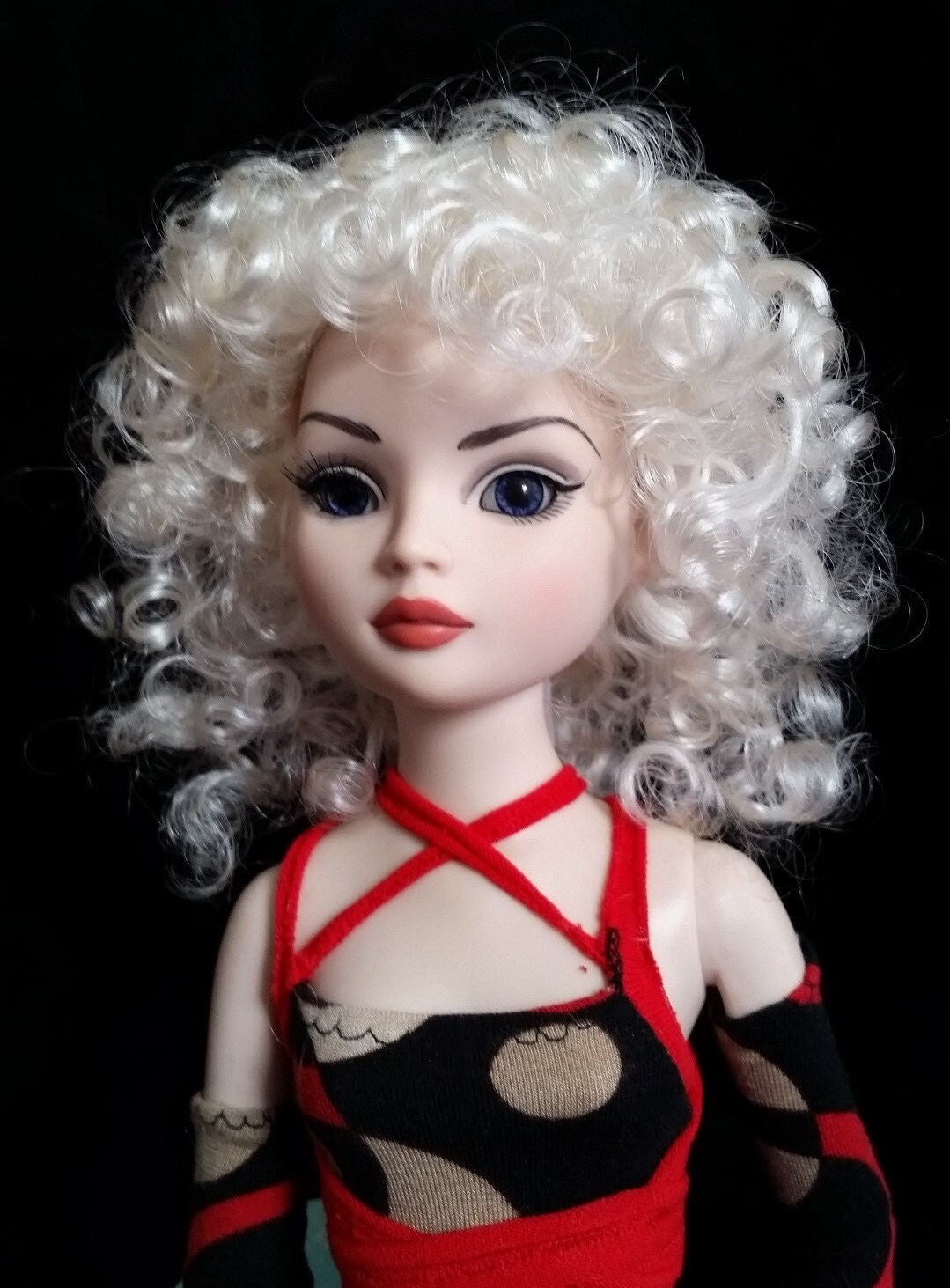 8-8 1/2”  Full Cap Baby/ Toddler Or Child Auburn English Mohair Doll Wig