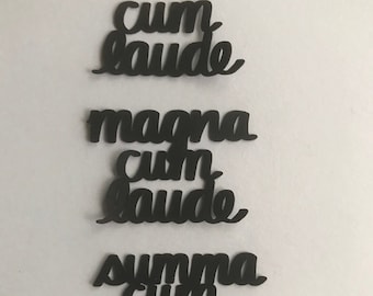 Graduation Confetti: cum laude, magna cum laude or summa cum laude confetti 50-pieces cardstock