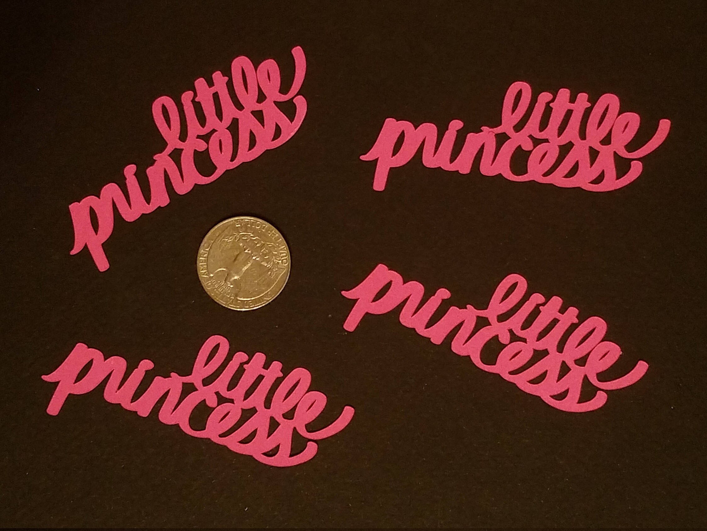 Little princess 50piece confetti word phrase scrapbooking Etsy