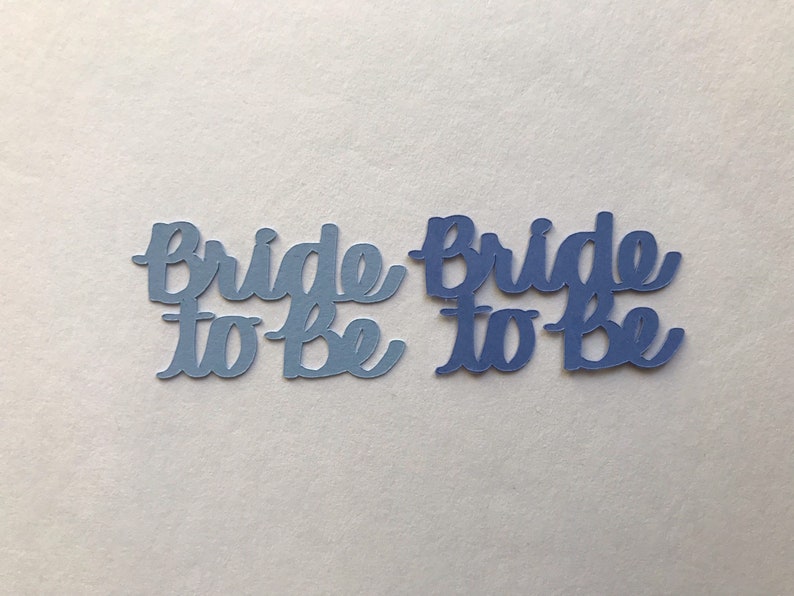 Bride to Be 100-piece word confetti choose your color table scatter scrapbooking embellishment