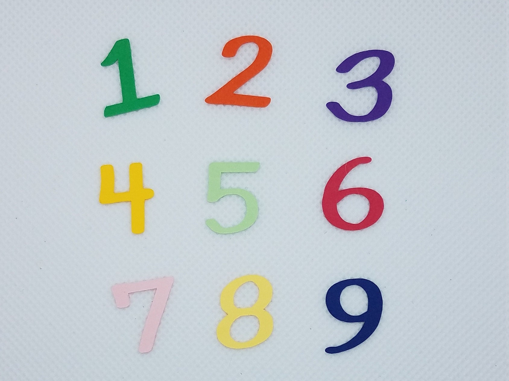 Single Digit Number Confetti 150 Piece Card Stock For Etsy Single Digit Number Confetti 150 Piece Card Stock For Etsy