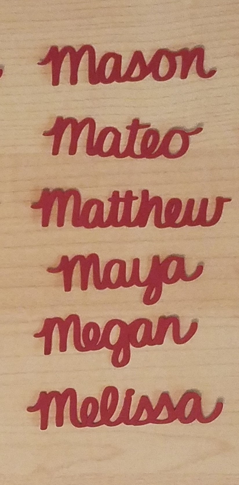Handwritten M Names Choose your Name beginning with M Etsy