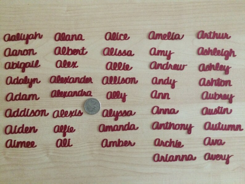 Handwritten A Names Choose Your Name Beginning With A Etsy