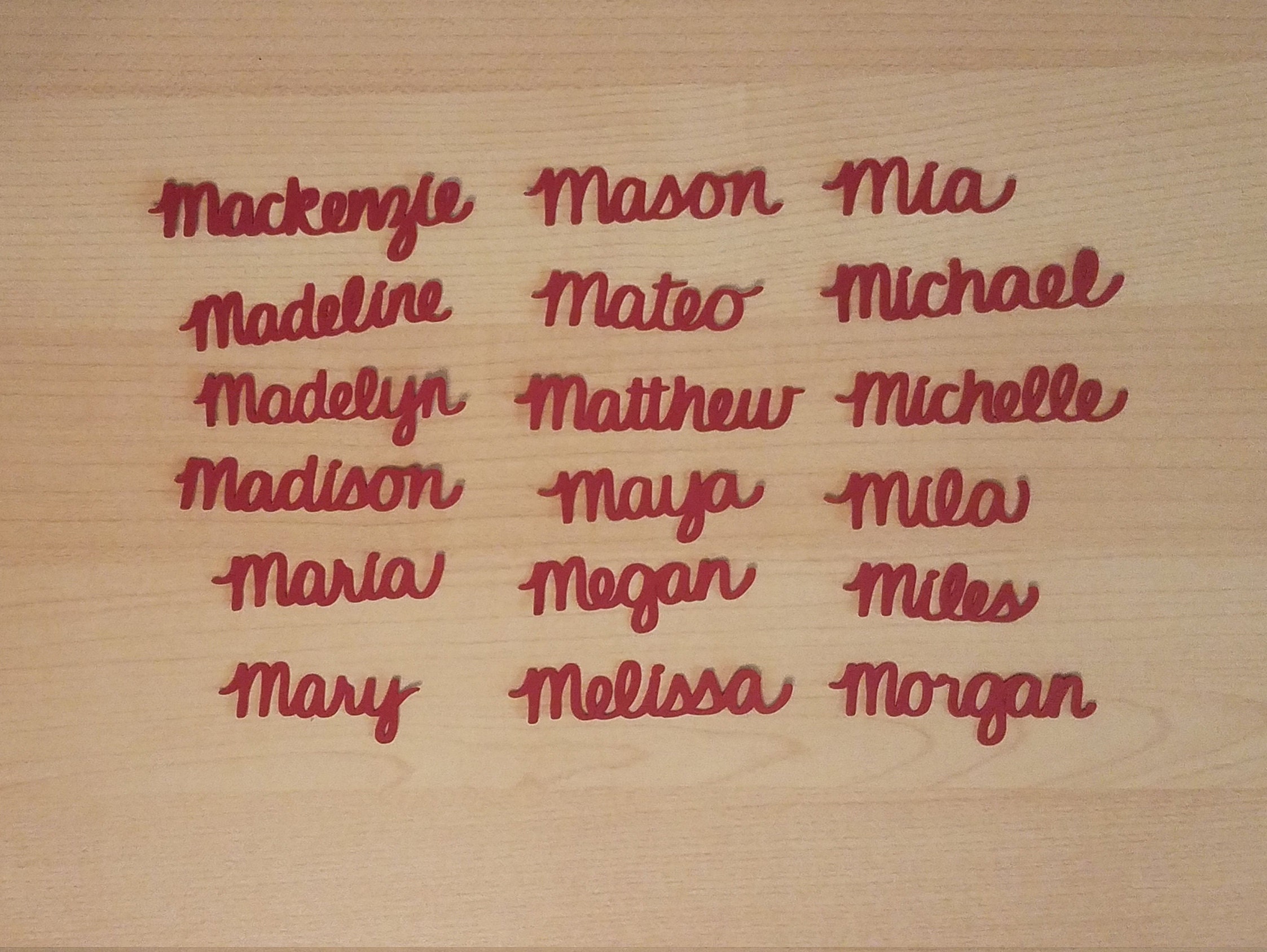Handwritten M Names Choose your Name beginning with M Etsy