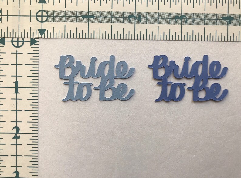 Bride to Be 100-piece word confetti choose your color table scatter scrapbooking embellishment