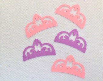 Princess Tiara image 100 piece confetti, table scatter, scrapbooking, choose your color(s)