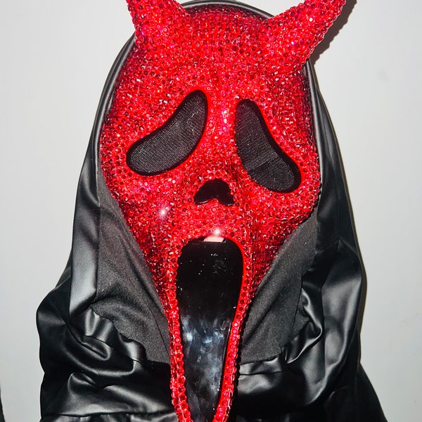 Bedazzled Ghostface Mask