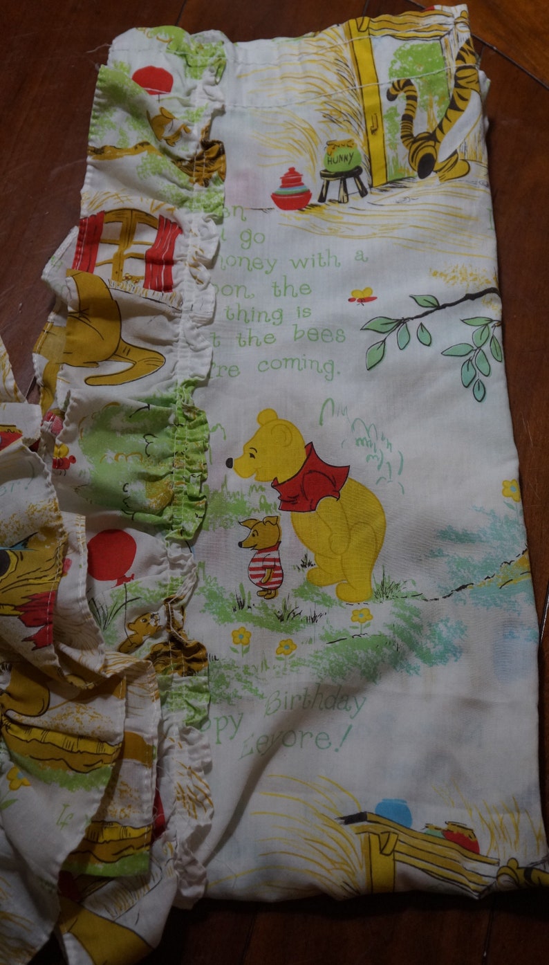 Vintage Winnie The Pooh Disney Curtains