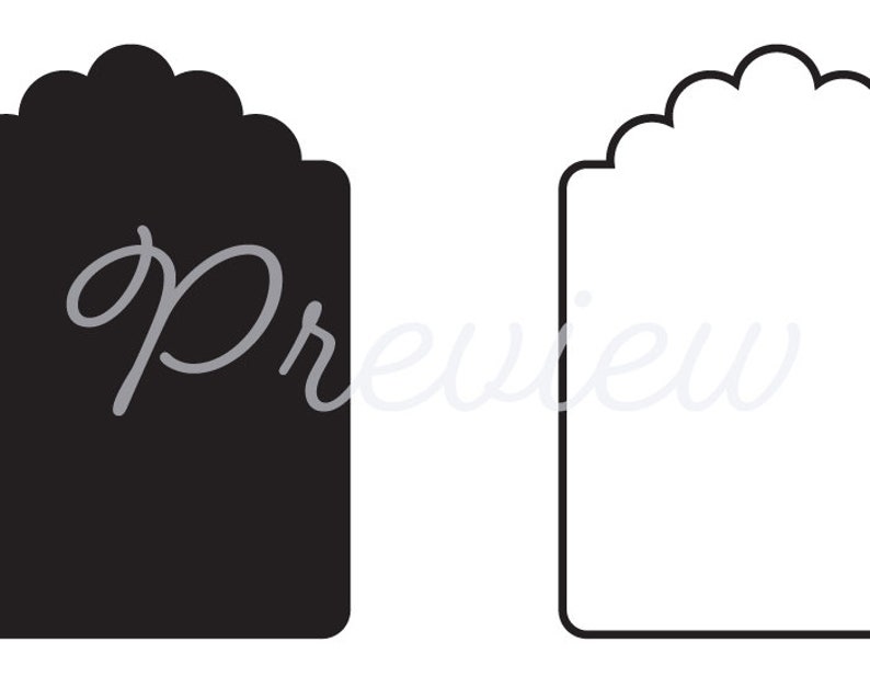 Scallop Frame Svg Dxf Wave Svg File Scalloped Frame Svg - Etsy