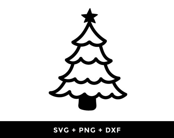 Christmas Tree Outline Clipart