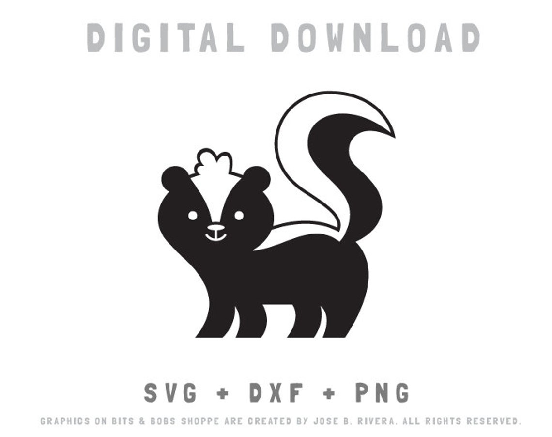Skunk Svg Skunk Png Skunk Clipart Skunk Mascot Skunk Dxf - Etsy