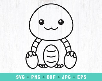 cute turtle outline svg, turtle outline svg, baby turtle png, sitting turtle cut file, turtle svg, turtle clipart,  woodland animal clipart