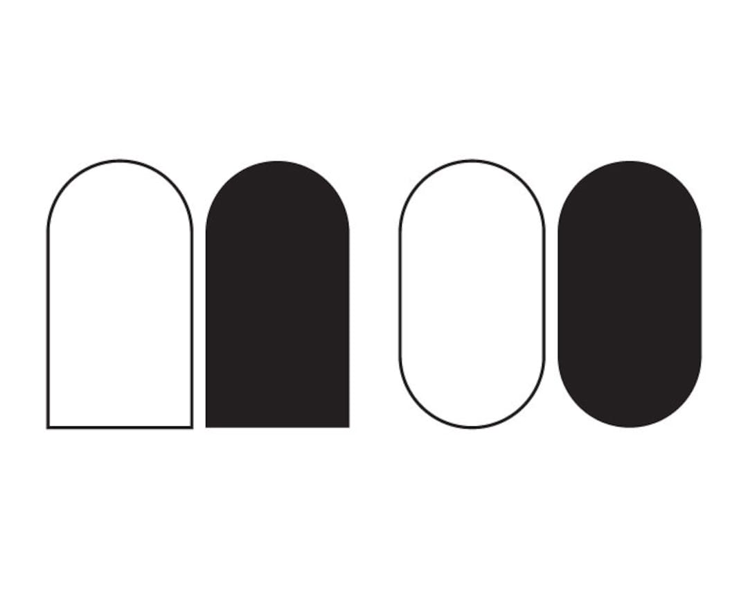 Arch Shape Svg, Oval Shape Svg, Modern Shapes, Arch and Oval Svg Png