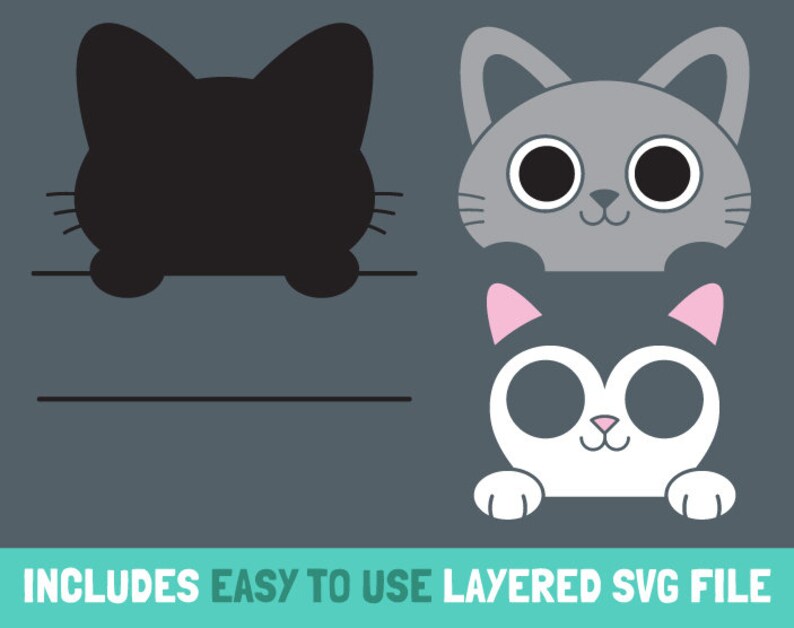 Cat Svg, Cat Monogram Svg, Cat Svg Monogram, Cat Mom Png Svg Cat Face ...