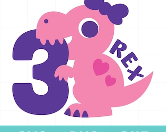 3 rex svg girl dinosaur, three rex png, girl three rex dinosaur svg, girl 3rd birthday svg, three year old girl dinosaur birthday t shirt
