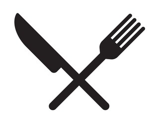 Asciugamano Da Cucina In Cotone Con Disegno Coltello E Forchetta: 74x48 Cm, Lavabile