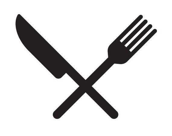 Asciugamano Da Cucina In Cotone Con Disegno Coltello E Forchetta: 74x48 Cm, Lavabile