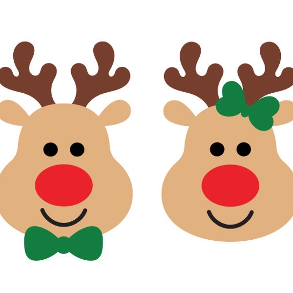 reindeer svg png dxf, reindeer face svg, christmas svg, cricut christmas, silhouette, reindeer png, christmas clipart, reindeer sublimation