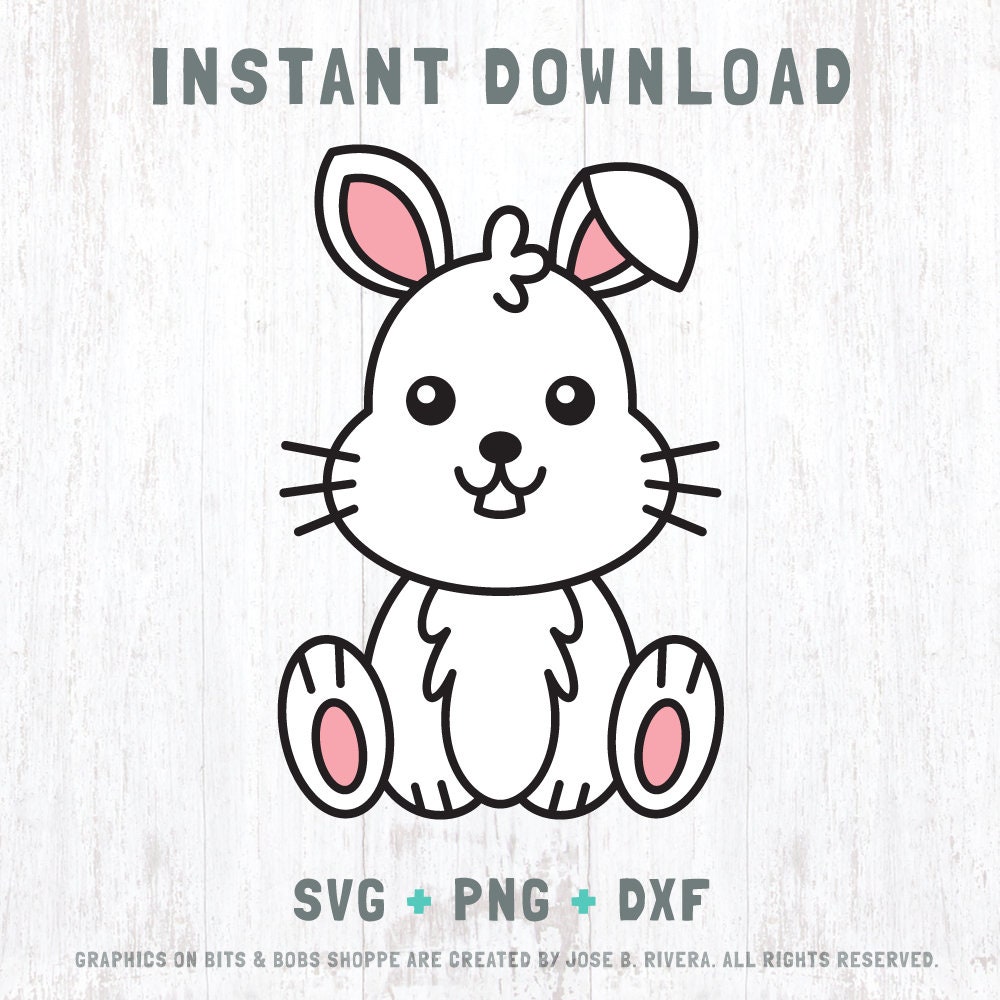 Animal Rescue Rabbit Svg Cute Rabbit Svg, Rabbit Svg, Rabbt Cut File, Baby Rabbit Clipart Png ...