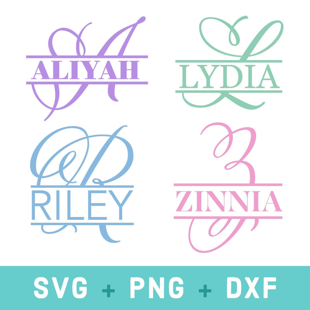 Momogram Split Letters R Split Monogram Alphabet Svg, Monogramed Split Letters, Monogram Frame ...