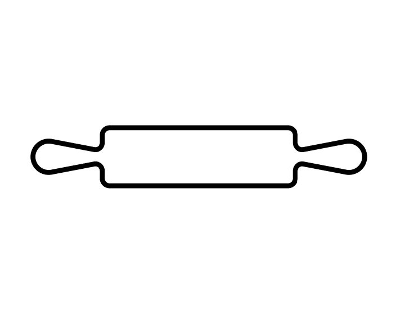 Rolling Pin Line Art / svg png dxf / Clipart / Cricut / | Etsy