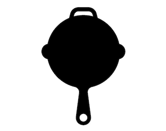 skillet svg, skillet png, skillet dxf, cast iron svg, chef svg, cooking svg, pan svg, cooking clipart, kitchen svg, kitchen clipart png