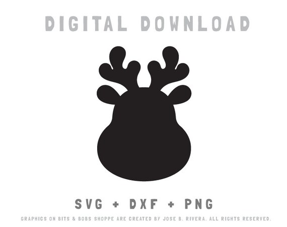 トナカイ svg png dxf、トナカイ シルエット svg、クリカット