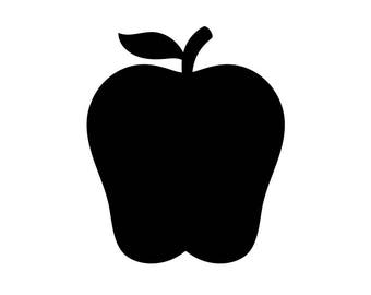 apple svg file, school apple, apple png, apple vector cut files, silhouette cricut, instant download, apple for teacher, apple clipart