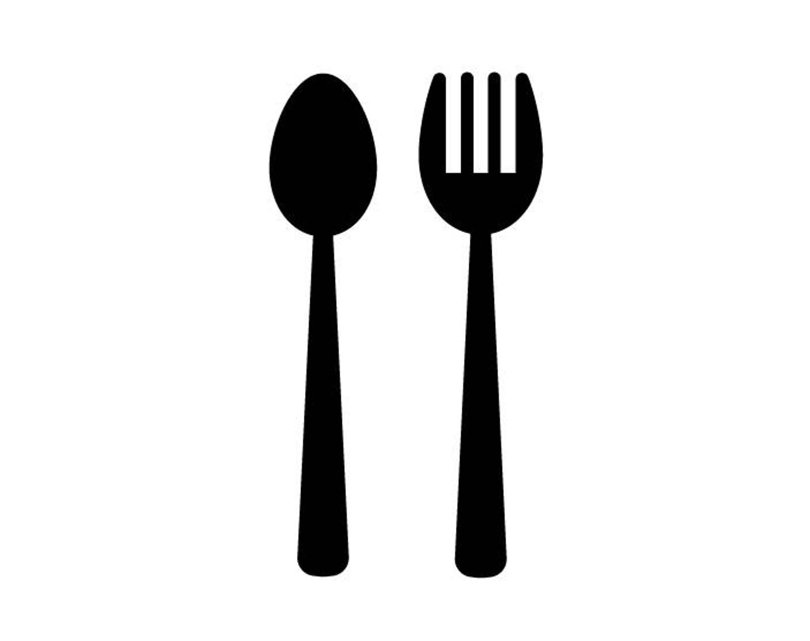 Spoon and Fork Svg Png Dxf, Cutlery Svg, Spoon Svg, Fork Png, Chef Svg