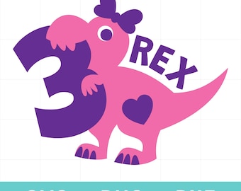 3 rex svg, three rex birthday svg, girl dinosaur svg, three rex png, dinosaur birthday clipart, dino svg, dinosaur birthday shirt svg