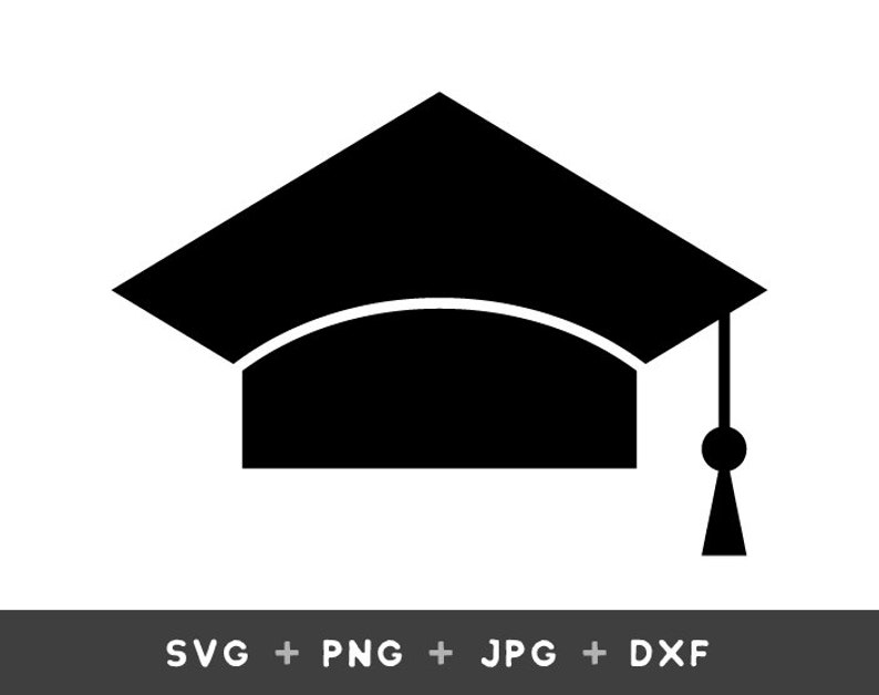 Download Graduation cap / svg / dxf / png / jpg / cricut / silhouette | Etsy