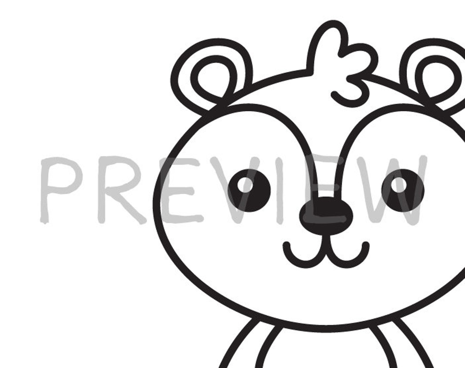 Cute Skunk Svg Skunk Outline Svg Skunk Png Sitting Skunk - Etsy