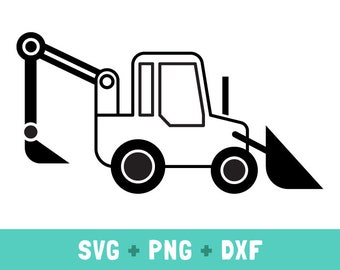 Bau svg, LKW Umriss svg Dateien, Back Hacke svg, Bau Geburtstag, Bau png, Bau Fahrzeuge Clipart, LKW dxf