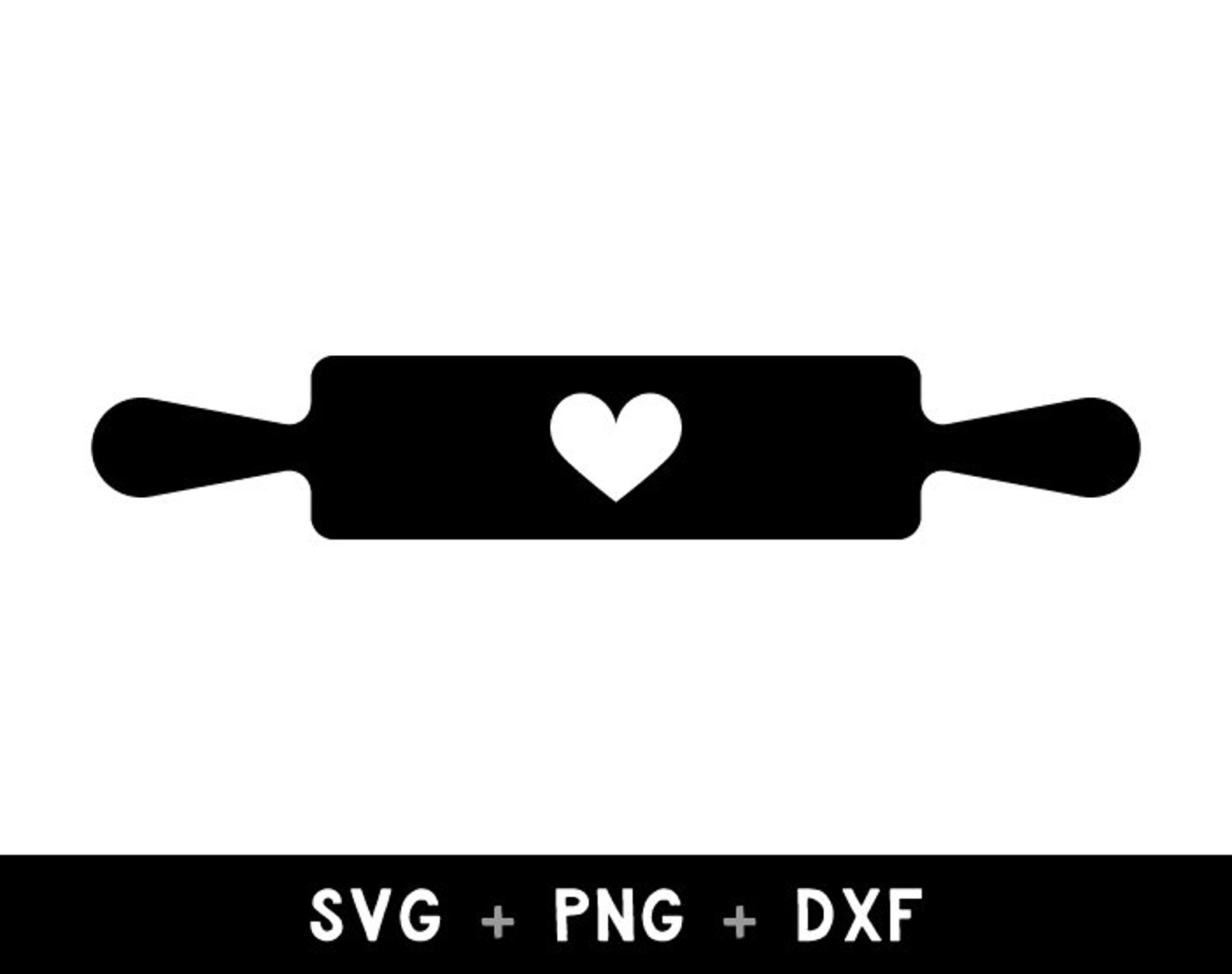 Rolling Pin With Heart Rolling Pin Svg Rolling Pin Png Etsy