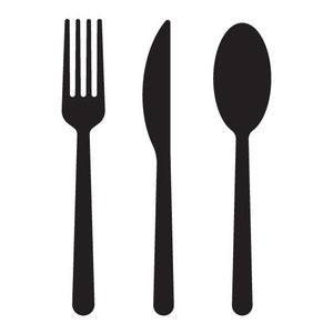 Besteck Set Gabel Messer Löffel svg png dxf, Restaurant Schild svg, Gabel svg, Besteck svg, Form Clipart, Löffel Gabel svg, Gabel Löffel dxf