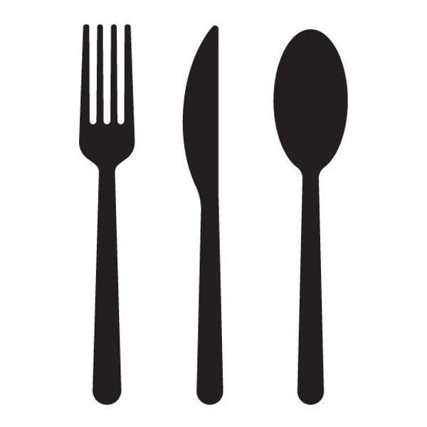 cutlery set fork knife spoon svg png dxf, restaurant sign svg, fork svg, silverware svg, shape clipart, spoon fork svg, fork spoon dxf