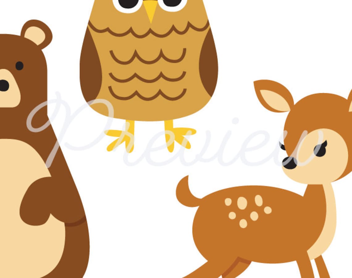 Woodland Animals Svg, Forest Friends, Forest Animals Svg, Forest