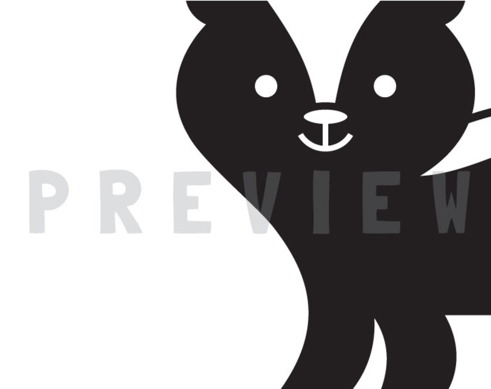 Skunk Svg, Skunk Png, Skunk Clipart, Skunk Mascot, Skunk Dxf, Striped