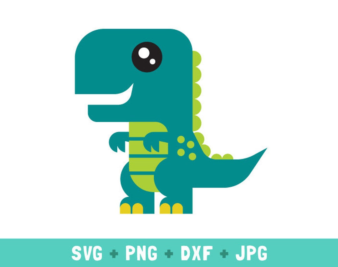 Dinosaur Svg Png Dxf, Dino Svg, T-rex Svg, Cute Dinosaur Clipart, T-rex ...