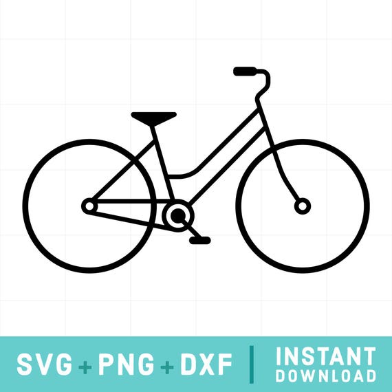 bike svg png dxf cricut silhouette digital files clipart  instant download