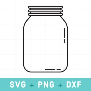 Puede incluir: Un dibujo en blanco y negro de un frasco de vidrio con tapa. El frasco está vacío y tiene un diseño simple.