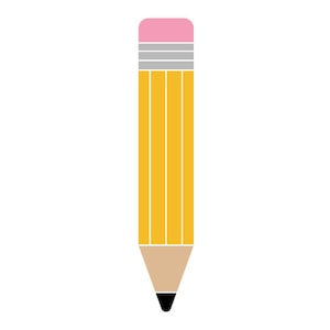lápis svg, lápis png, dxf, cricut, silhueta, lápis escolar svg, lápis fofo svg, clipart de lápis escolar, lápis svg para copo, lápis
